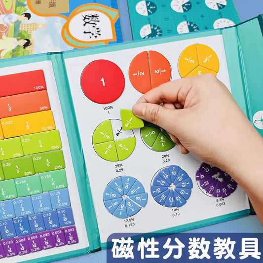 Magnetic Fraction Puzzles Math Mastery Montessori Enlightenment Fun Peaceful Pleasures Health and Wellness