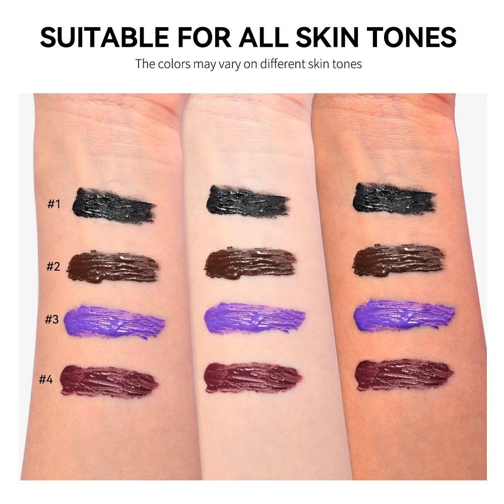 5D Mascara Waterproof Thickening Lengthening Curling Liquid Fiber Mascara Long-Lasting Curling Eyelash Extension Cosmetics Peaceful Pleasures Health and Wellness