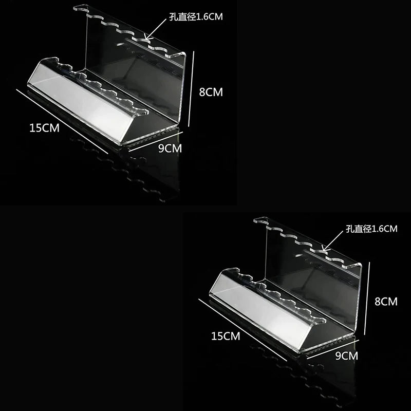 Clear Acrylic Pen & Brush Organizer Display Stand | 6/12 Slots