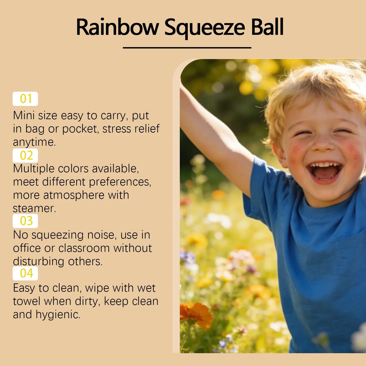 Bun Squishy Stress Relief Toy Slow Rising Soft Non Sticky Stress Ball Cute Snack Shaped Fidget Gift for Kids Adults 4 Colors Peaceful Pleasures Health and Wellness