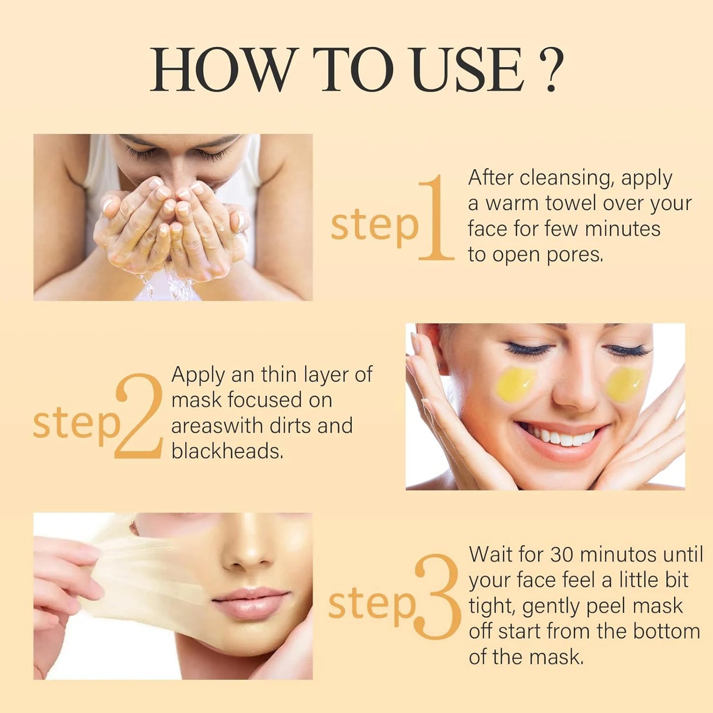 Turmeric Vitamin C Retinol Gel Peel Mask – Moisturizing 50g Gel Peel Face Mask Peaceful Pleasures Health and Wellness