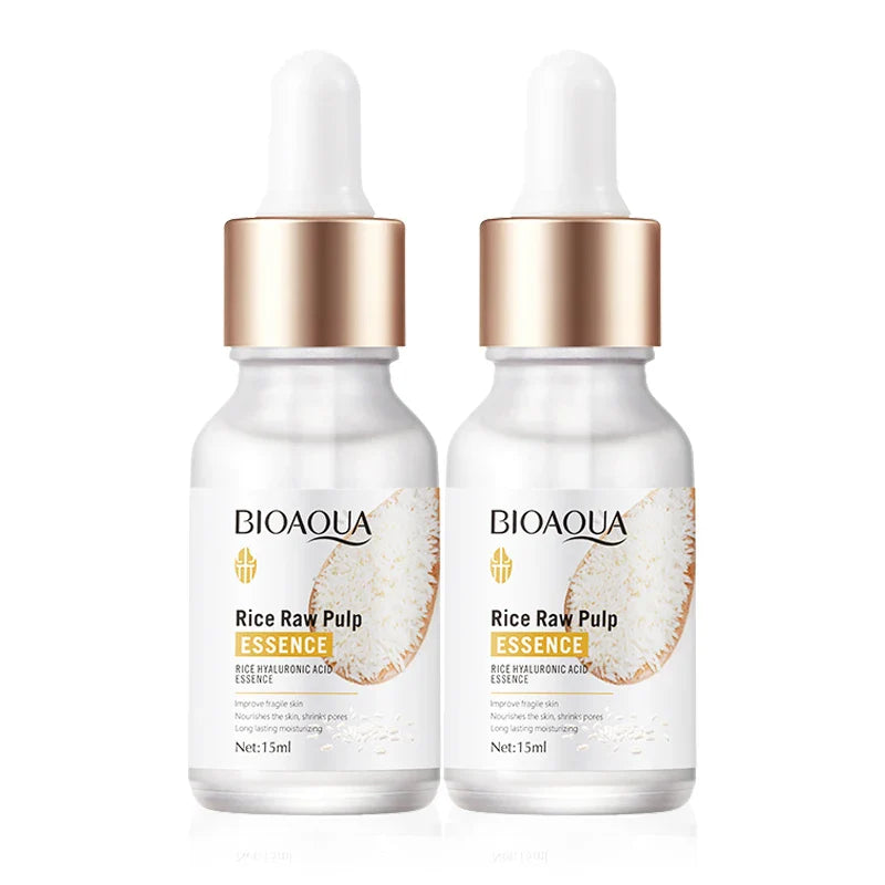 BIOAQUA Rice Raw Pulp Face Serum – Hyaluronic Acid Anti-Aging