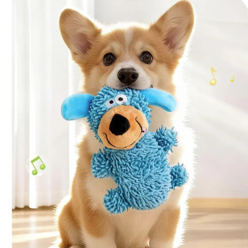 Interactive Squeaky Dog Toy Chew Resistant Pet Teeth Cleaning Bite Resistance Squeaky Chew Toy for Dogs cat toy Peaceful Pleasures Health and Wellness