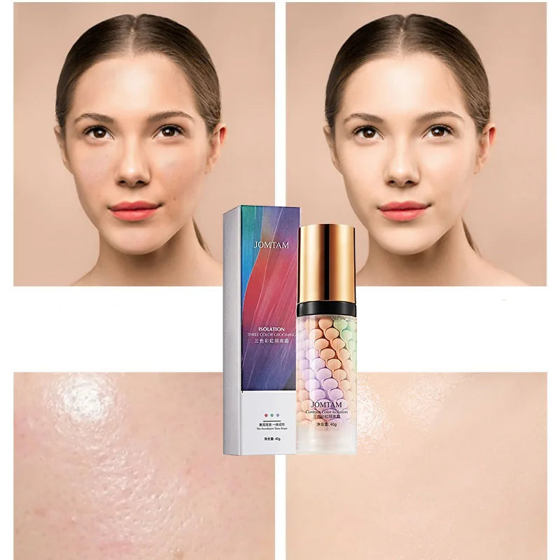 Three-color Repair And Isolation Cream Protective Primer Before Makeup Moisturizing Isolation Milk 40g Peaceful Pleasures Health and Wellness