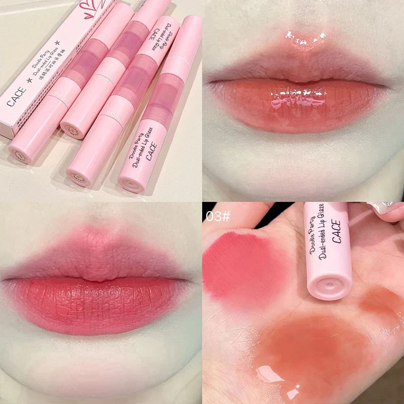 CACE Double-Ended Matte Velvet Lip Glaze & Tint Lipstick