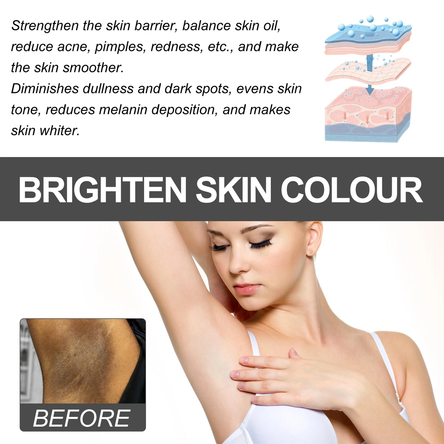 Dark Spot Brightening Cream – Underarms, Thighs & Joints