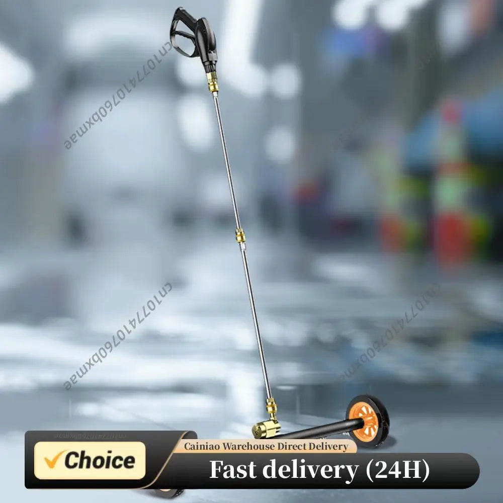 22 Inch High-Pressure Water Broom Extendable 3-Wand Car Chassis High Pressure Washer Car Washing Locomotive Bottom Water Broom Peaceful Pleasures Health and Wellness