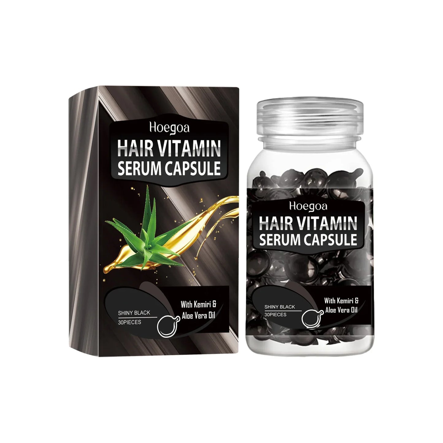 HOEGOA Moroccan Hair Vitamin Capsules – Nourishing Repair Essence
