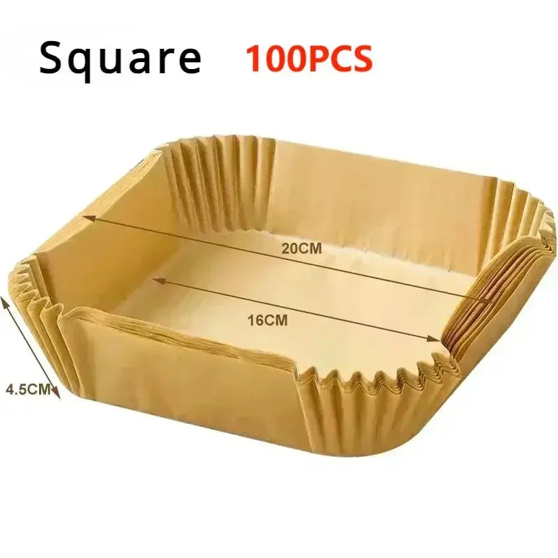 Air Fryer Disposable Parchment Liners 50/100 Pcs Non-Stick