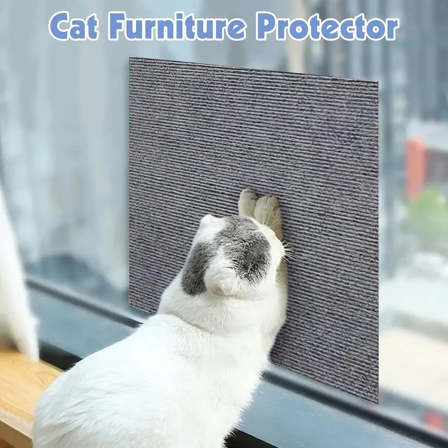 Self-Adhesive Cat Scratch Mat – Trimmable Furniture Protector
