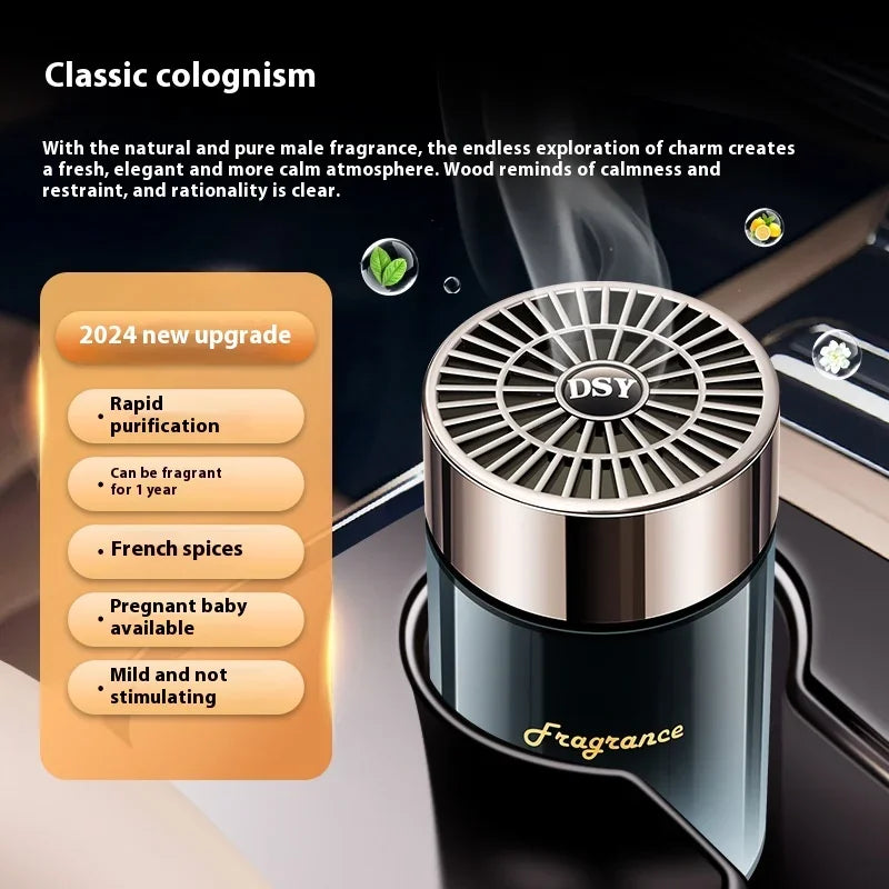New Adjustable Car Air Freshener Home Fragrance Solid Fragrance Diffuser Long Lasting Light Scent Smart Car Interior Gifts Peaceful Pleasures Health and Wellness A