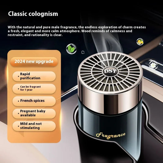 New Adjustable Car Air Freshener Home Fragrance Solid Fragrance Diffuser Long Lasting Light Scent Smart Car Interior Gifts Peaceful Pleasures Health and Wellness A