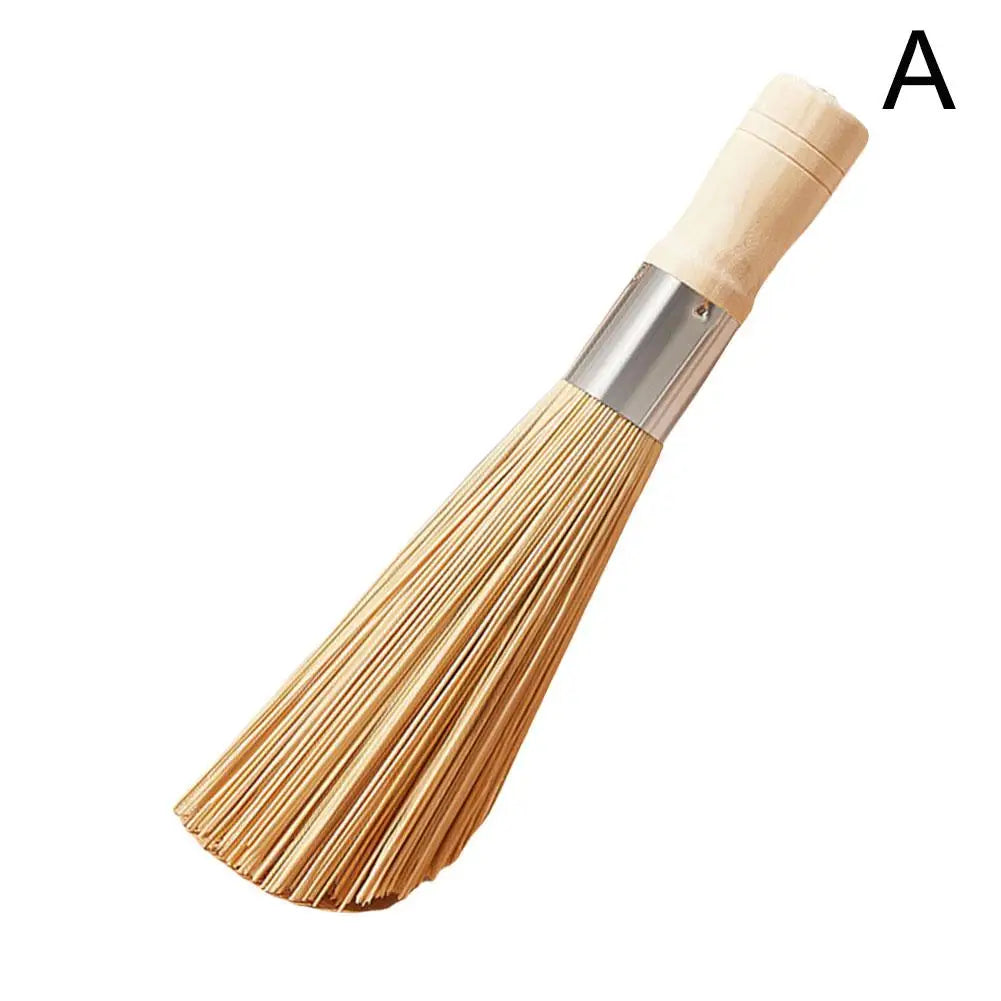 Bamboo Pot Brush Long Handle for Wok and Dish Cleaning Peaceful Pleasures Health and Wellness A