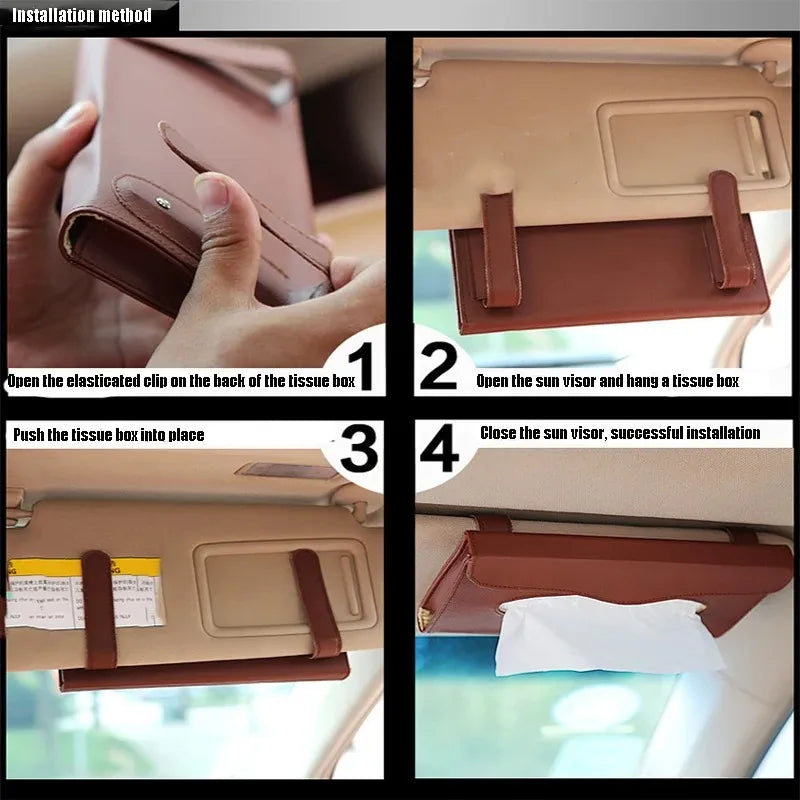 1 Piece Car hanging sunroof sunshade tissue box car tissue box car hanging tissue box creative auto supplies Peaceful Pleasures Health and Wellness