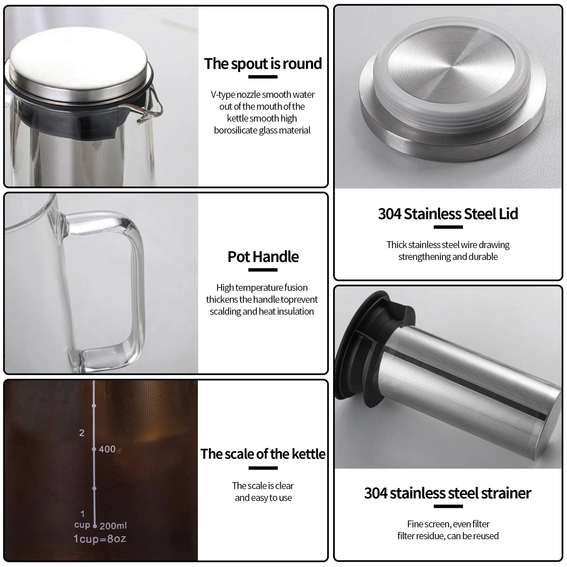 Airtight Cold Brew Iced Coffee Maker and Tea Infuser- 1.0L / 34oz Glass Carafe with Removable Stainless Steel Filter Peaceful Pleasures Health and Wellness