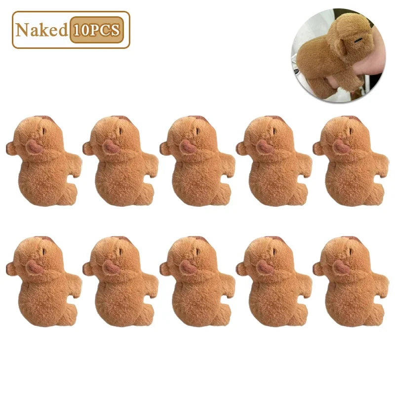 Capybara Snap Ring Plush Bracelet – Fun Kids Gift & Photo Prop