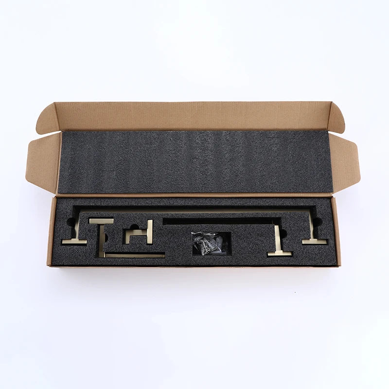 Brushed Gold Bathroom Accessories Set | 304 Stainless Steel