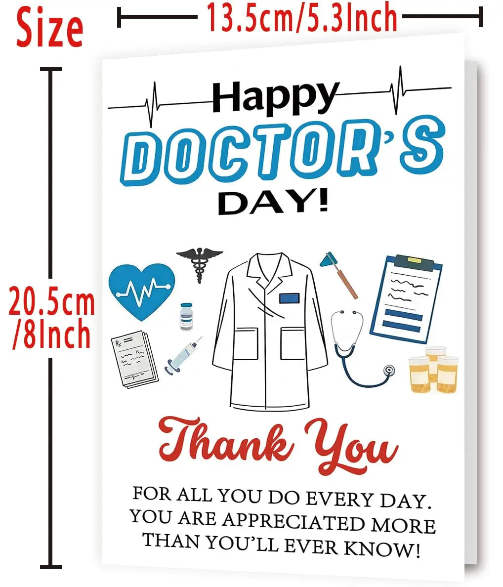 Doctor's Day Appreciation Card – Thank You Gift for Physicians