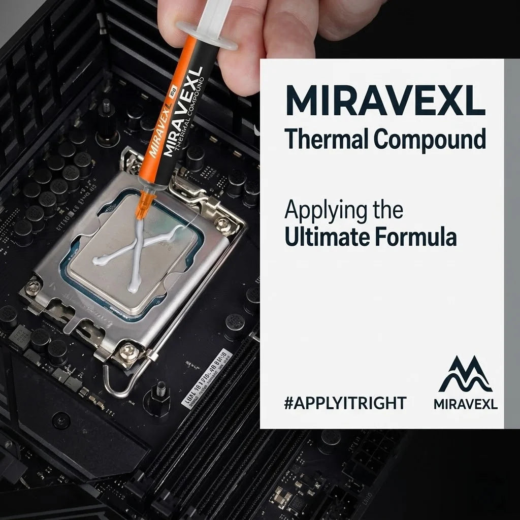 MIRAVEXL 8g Thermal Paste High Performance Cooling Grease Compound for CPU GPU PC PS4 Xbox Non-Conductive Heatsink Plaster Peaceful Pleasures Health and Wellness