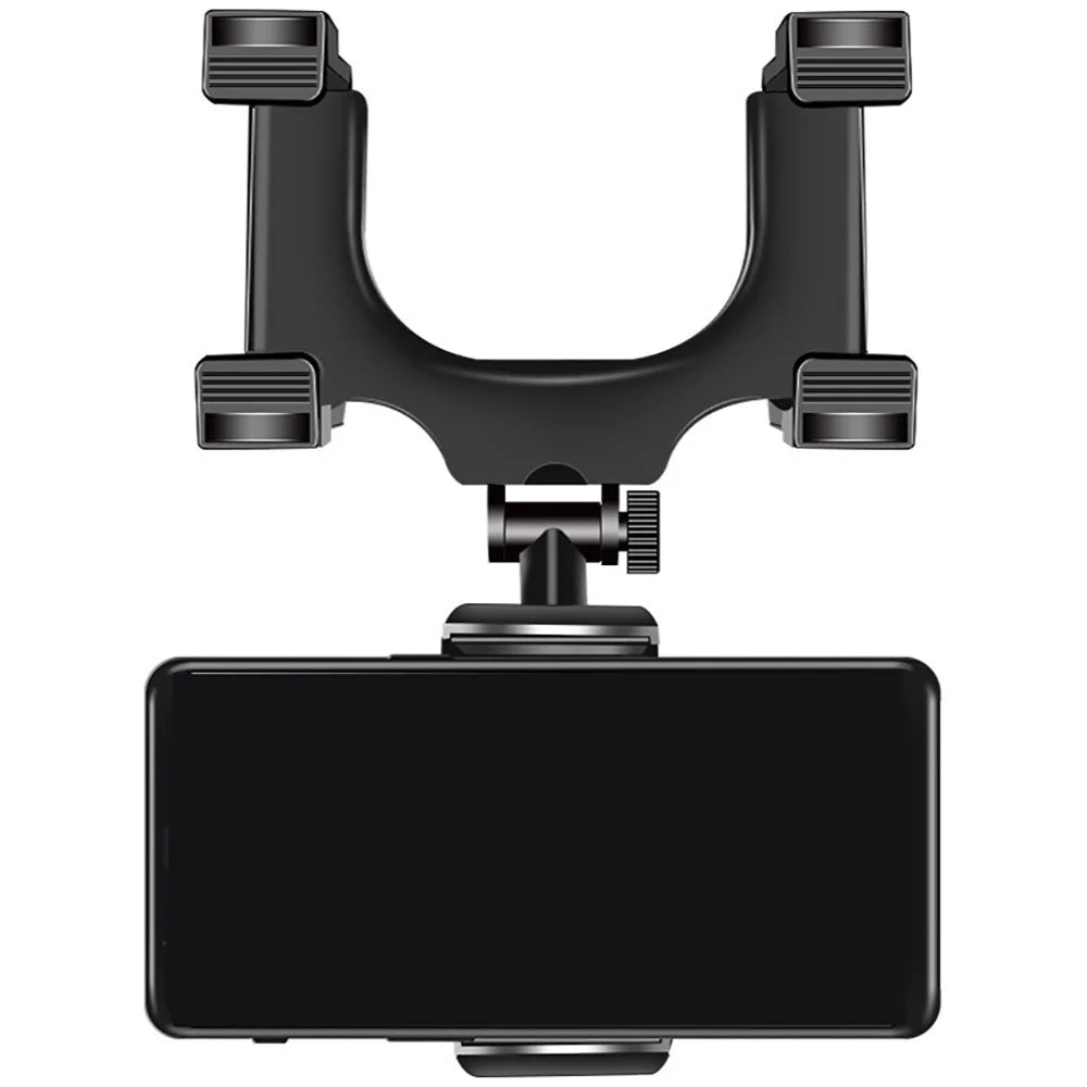 Rearview Mirror Car Phone Holder | 360° Foldable GPS Mount