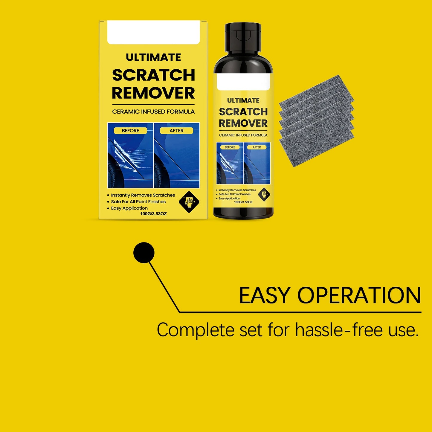 100G Car Scratch Remover – Restore Paint Gloss & Polish