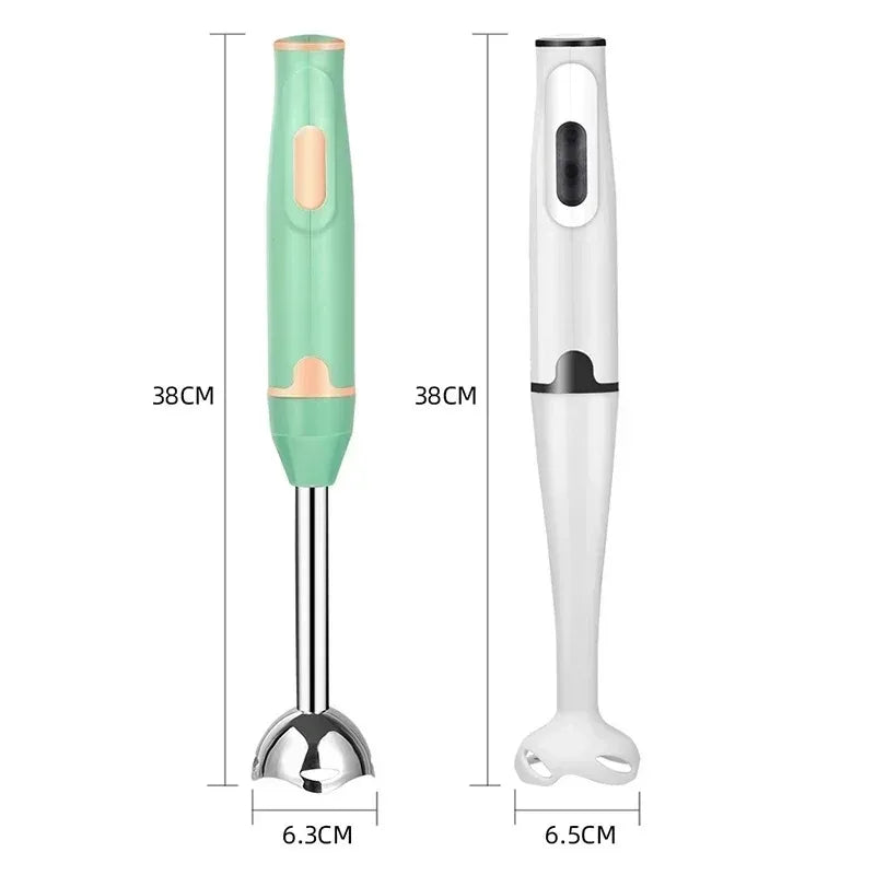 Electric Hand Mixer 5-in-1 Multifunction Stainless Steel Kitchen Gadget for Egg Whisking Vegetable Chopping Blending Peaceful Pleasures Health and Wellness