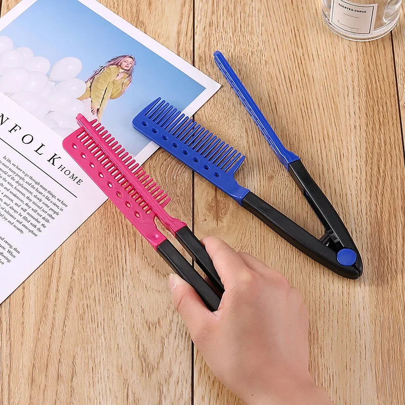 V-Shape Wood Comb for Hair Straightening & Styling