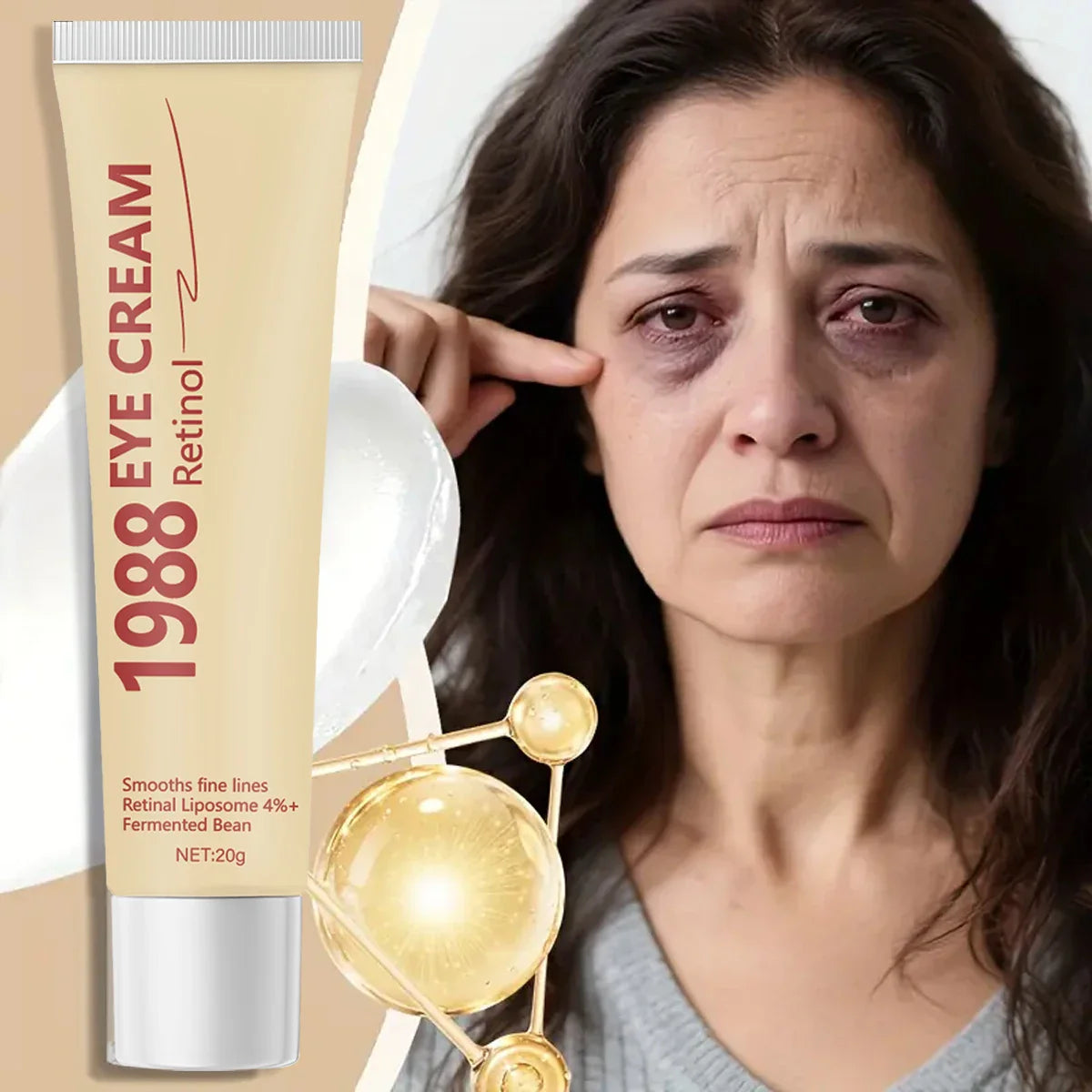 Retinol Eye Cream – 4% Retinal Liposome & Fermented Bean, 20g