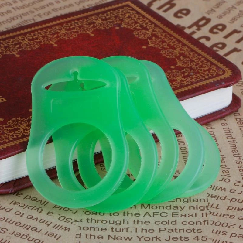 Silicone Pacifier Holder Clip Adapter Rings | 5pc Baby Set