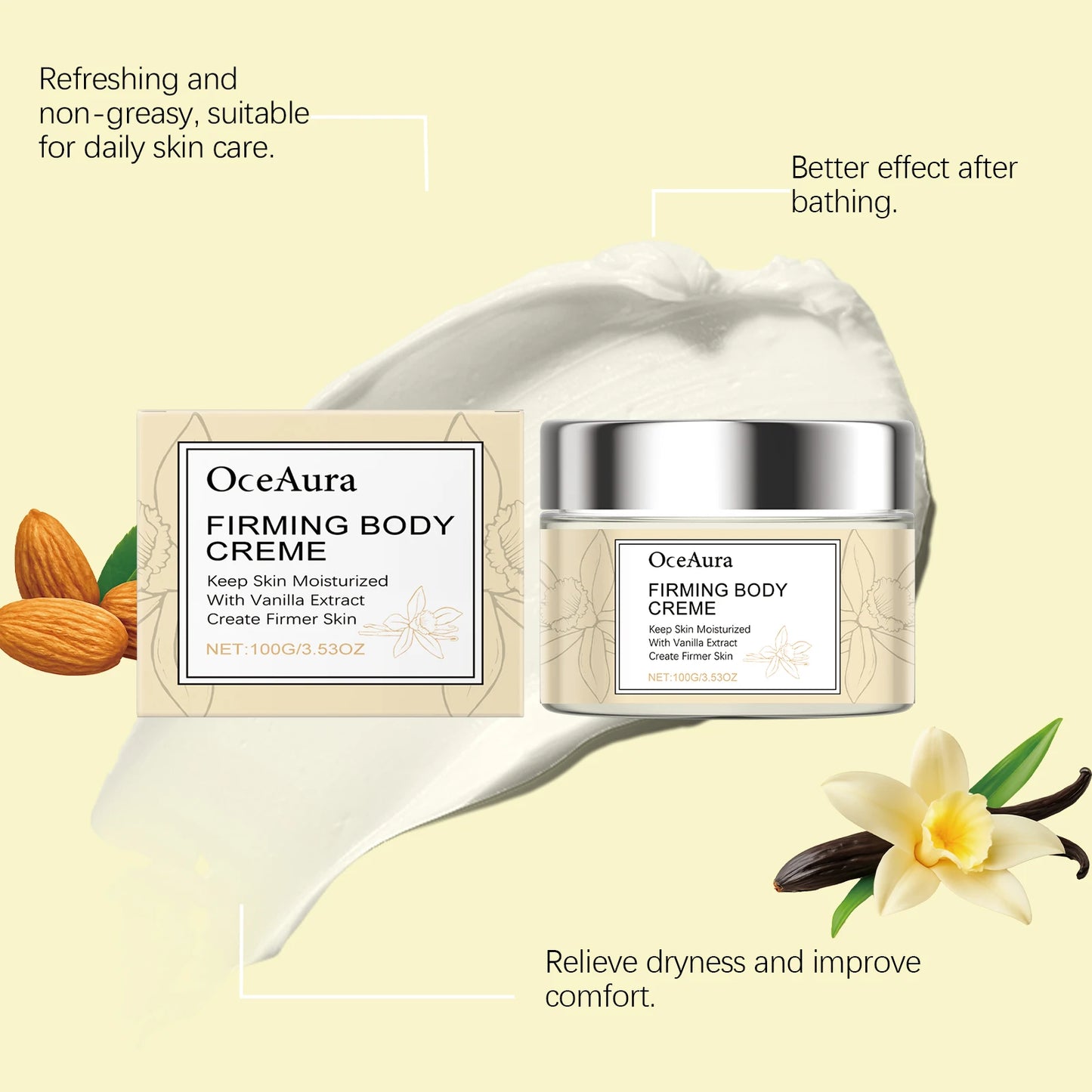 OceAura Vanilla Firming Body Lotion | Moisturize & Anti-Aging
