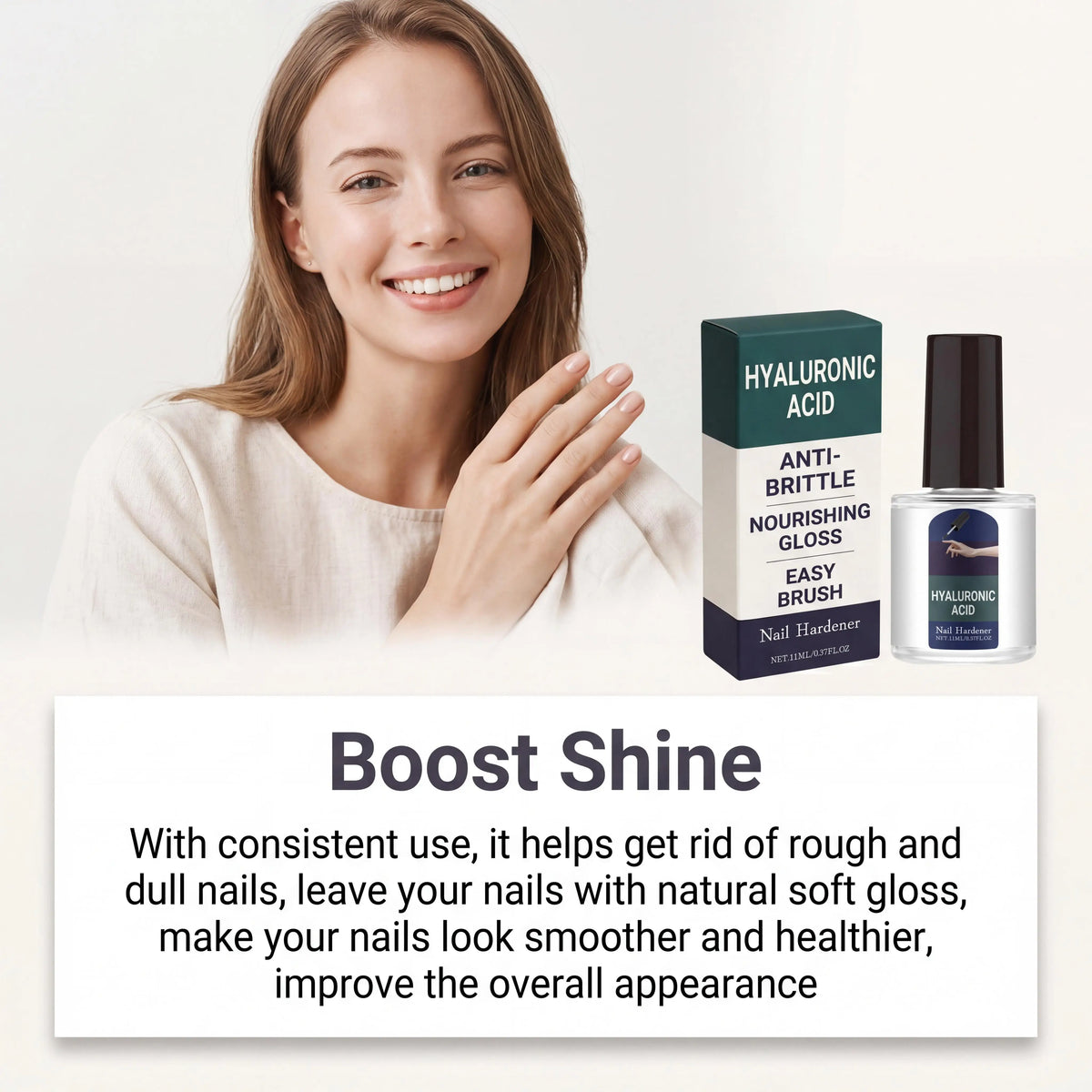Plant-Based Nail Hardener Repair Nails Gloss Help Enhance Growth Nails Strengthener Protect Hand Foot Thin Nail Treatment Drops Peaceful Pleasures Health and Wellness