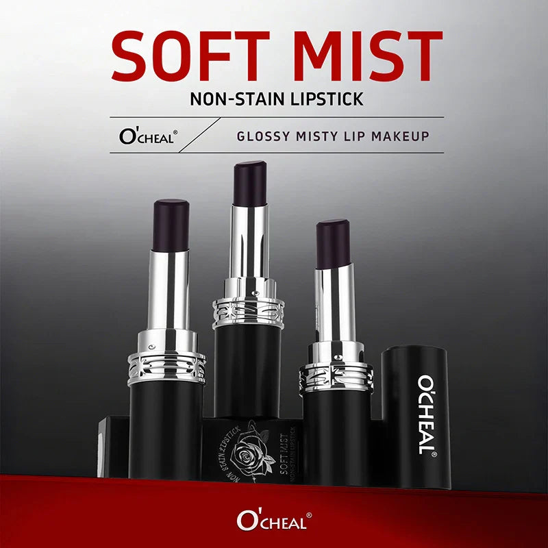 O'CHEAL Soft Mist Matte Lipstick – Waterproof Long-Lasting Color