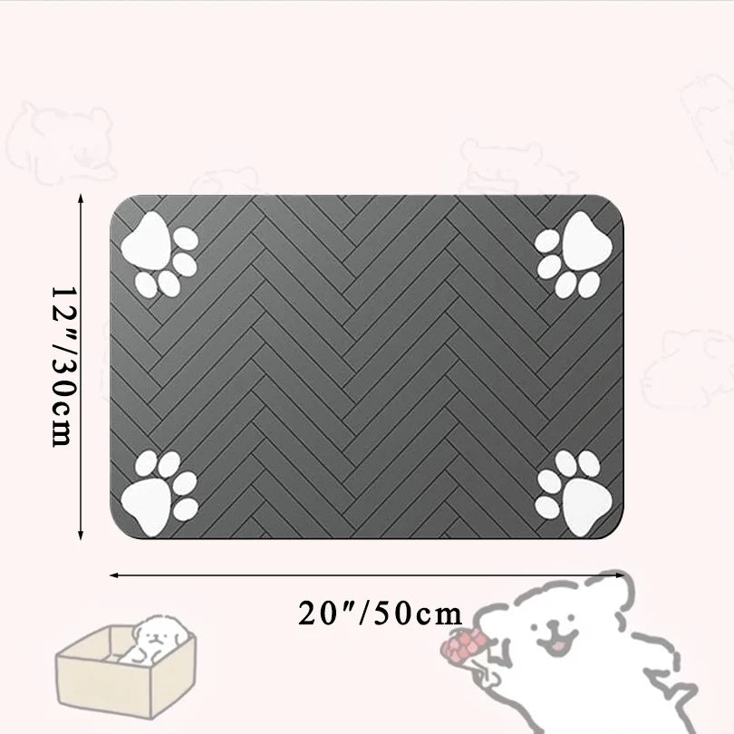 Pet Feeding Mat – Absorbent, Non-Slip & Waterproof for Dogs & Cats