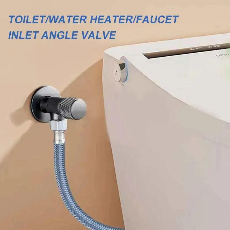G1/2 Brass Triangle Stop Valve | Toilet, Faucet & Heater Shut-Off