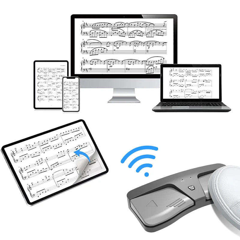 Wireless Page Turner Pedal Bluetooth Turning Remote Foot Control