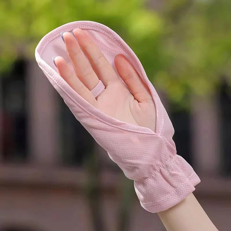 UV Sun Protection Gloves | Breathable Ice Silk, Anti-Slip Cycling