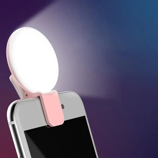 Mini LED Selfie Ring Light Clip-On Fill Light for Phone Selfie Ring Light Peaceful Pleasures Health and Wellness