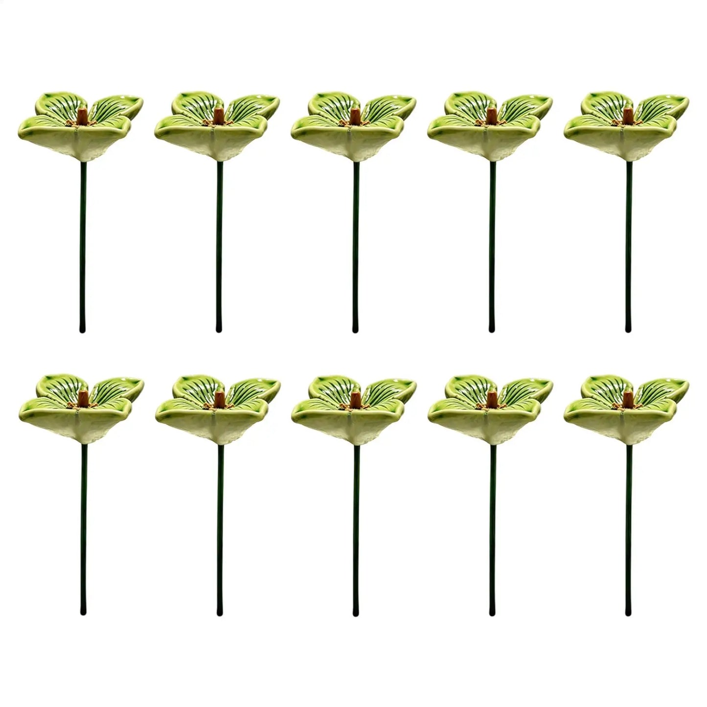 Bee Watering Station – 10 Ceramic Flower Feeders for Garden