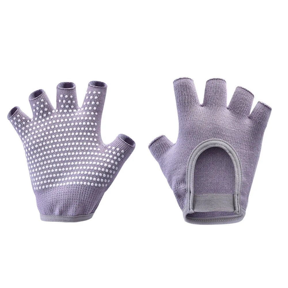Non Slip Yoga Gloves for Women Fingerless Pilates Gloves with Grips for Yoga Fitness Workout Sports Exercise Gym,Universal Size Peaceful Pleasures Health and Wellness lavender