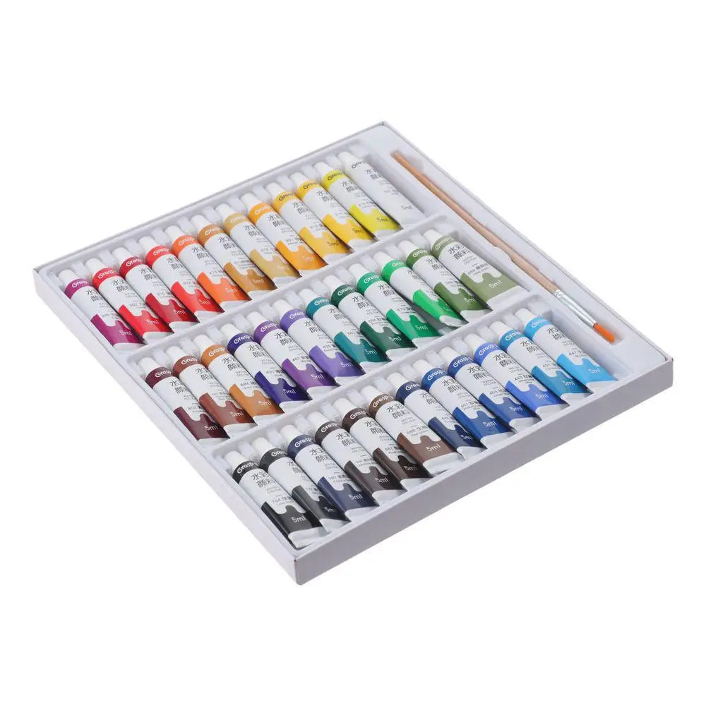 Watercolor Paint Tubes Set | 12–36 Vibrant Colors | 5ml Tubes