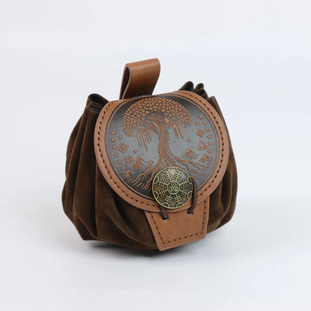 Medievalcosplayleather Belt Copper Coin Waist Bag Renaissance Dress