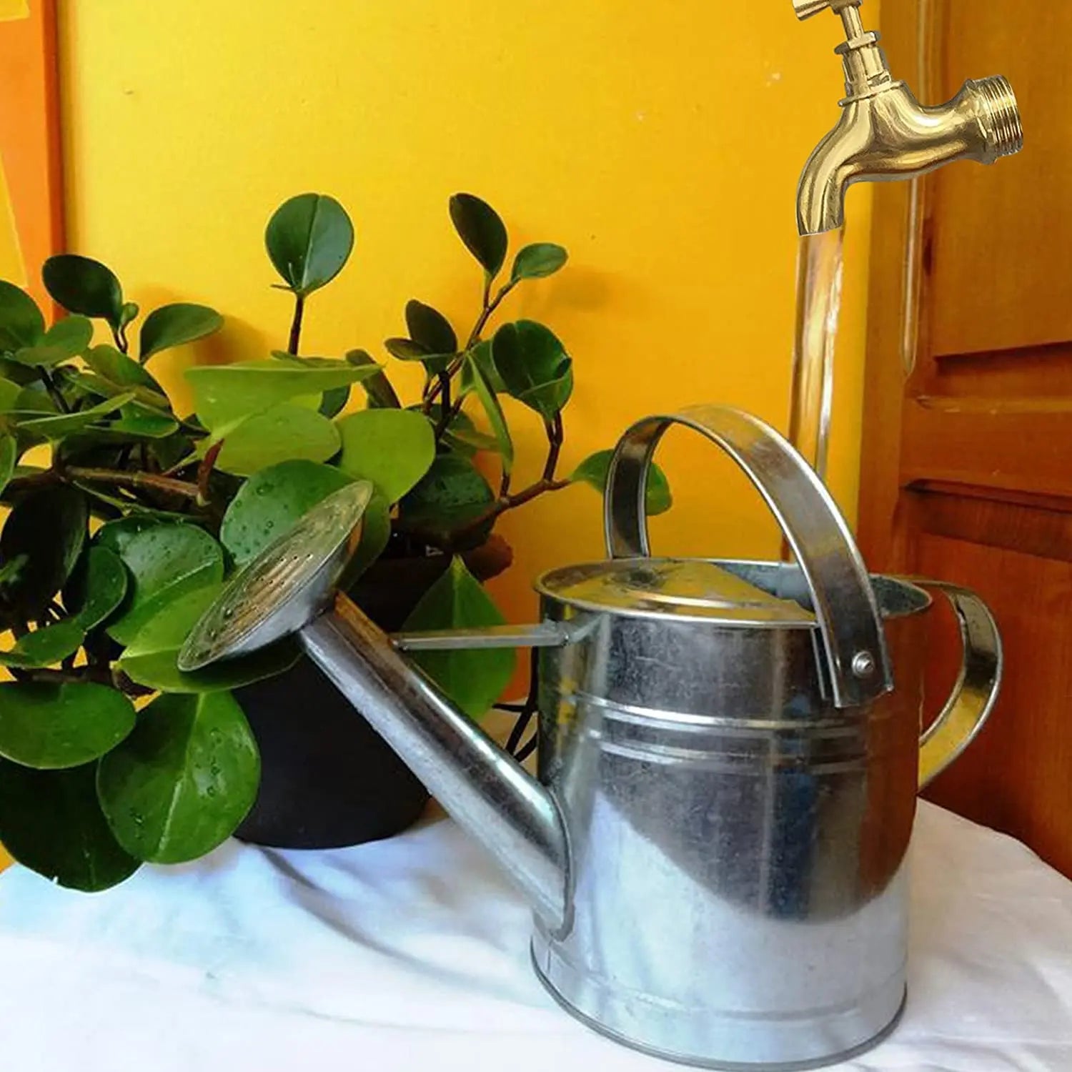 Flowing Spout Watering Can Invisible Fountain Floating Tap Fountain For Home Garden Courtyard Decoration Peaceful Pleasures Health and Wellness