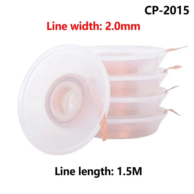5-Pack Desoldering Braid – No-Clean Low Residue Solder Wick