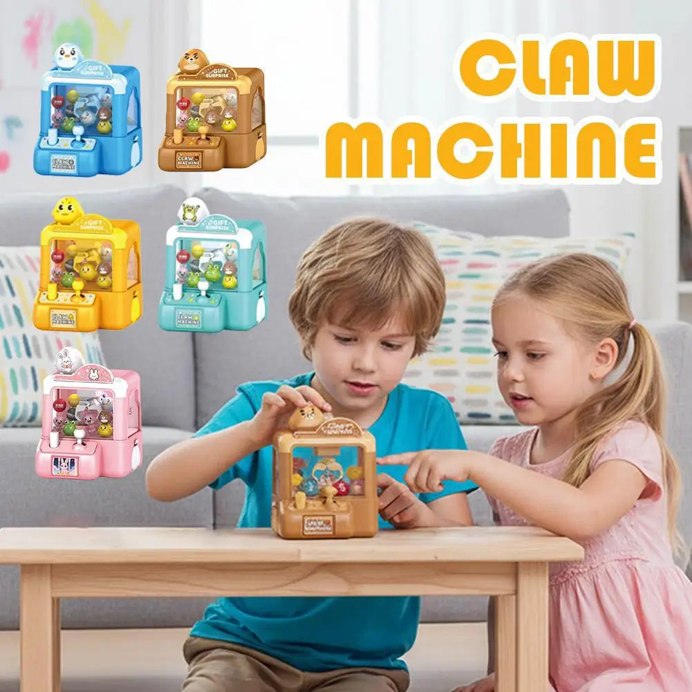Mini Claw Machine Toy for Kids Portable Desktop Arcade Game Parent‑Child Interactive Grabber Machine Birthday Gift Peaceful Pleasures Health and Wellness