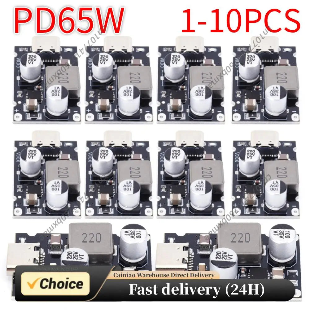 PD65W Fast Charger Supports PD3.1 QC3.0 SCP PPS Charging Circuit Board 5V 9V 12V 20V Fast Charging Board for Phone Fast Charging Peaceful Pleasures Health and Wellness