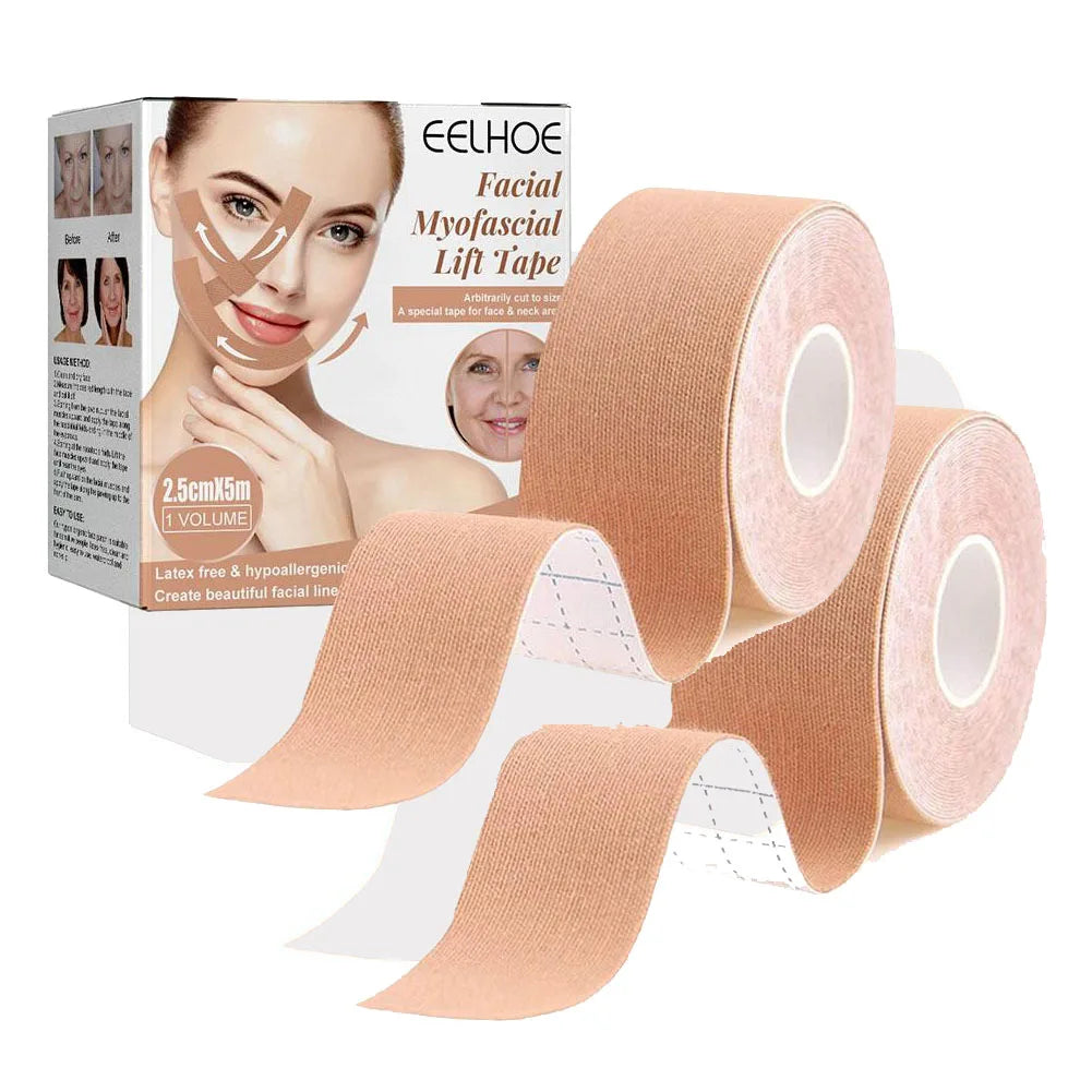 Facial Face Lift Tape – Breathable Firming Patches, 1-2 Rolls Peaceful Pleasures Health and Wellness
