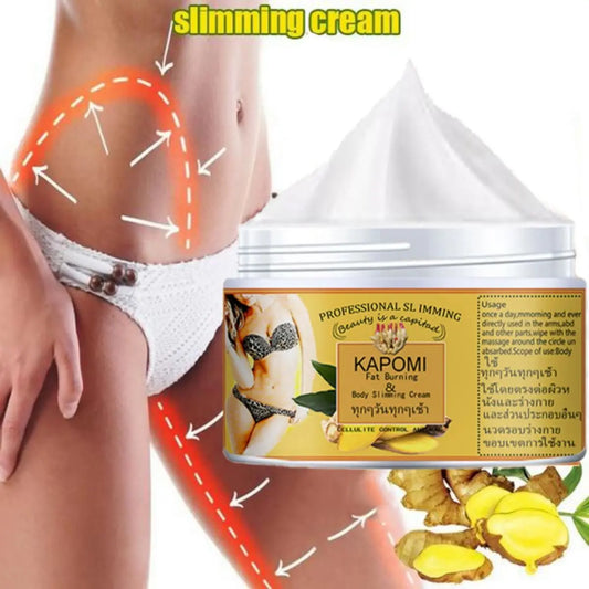 KAPOMI Fat Burning Body Slimming Cream Burns Fat, Tightens Skin, Hydrates and Moisturizes Peaceful Pleasures Health and Wellness A04-03-01-5G