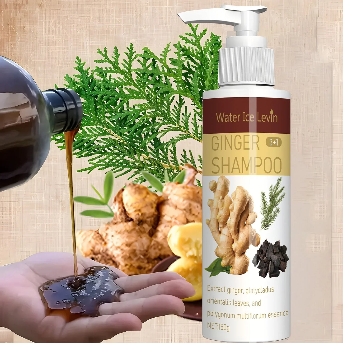 Ginger Regrowth Shampoo – Anti Hair Loss, Dandruff & Oil Control