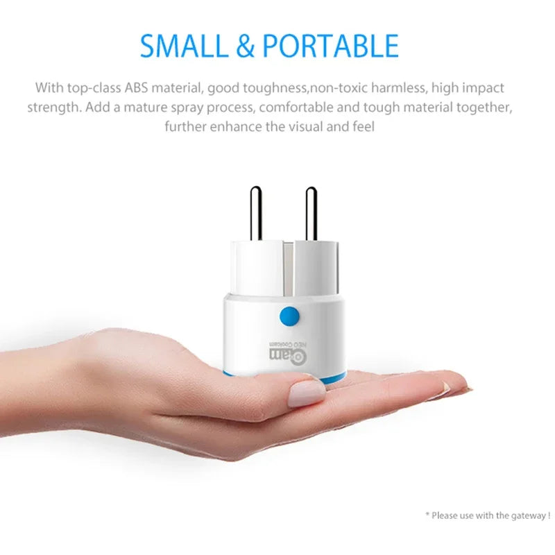 Timethinke Coolcam Z WAVE PLUS EU Plug Smart Power Socket Home Automation Alarm Smart Home System ZWave 868.4MHz Video Frequency Peaceful Pleasures Health and Wellness
