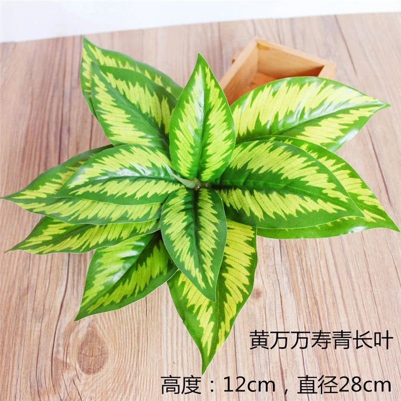 Artificial Silk Turtle Leaf | DIY Wall & Home Garden Decor